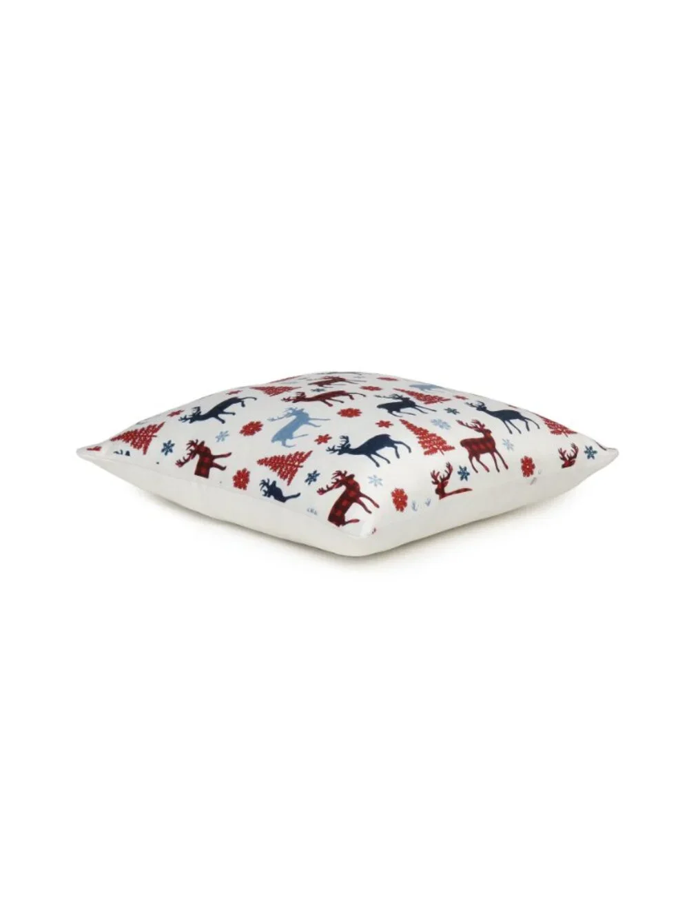 Oussum Cotton Pillow Case Christmas Decorative Print Cushion Cover Set of 2